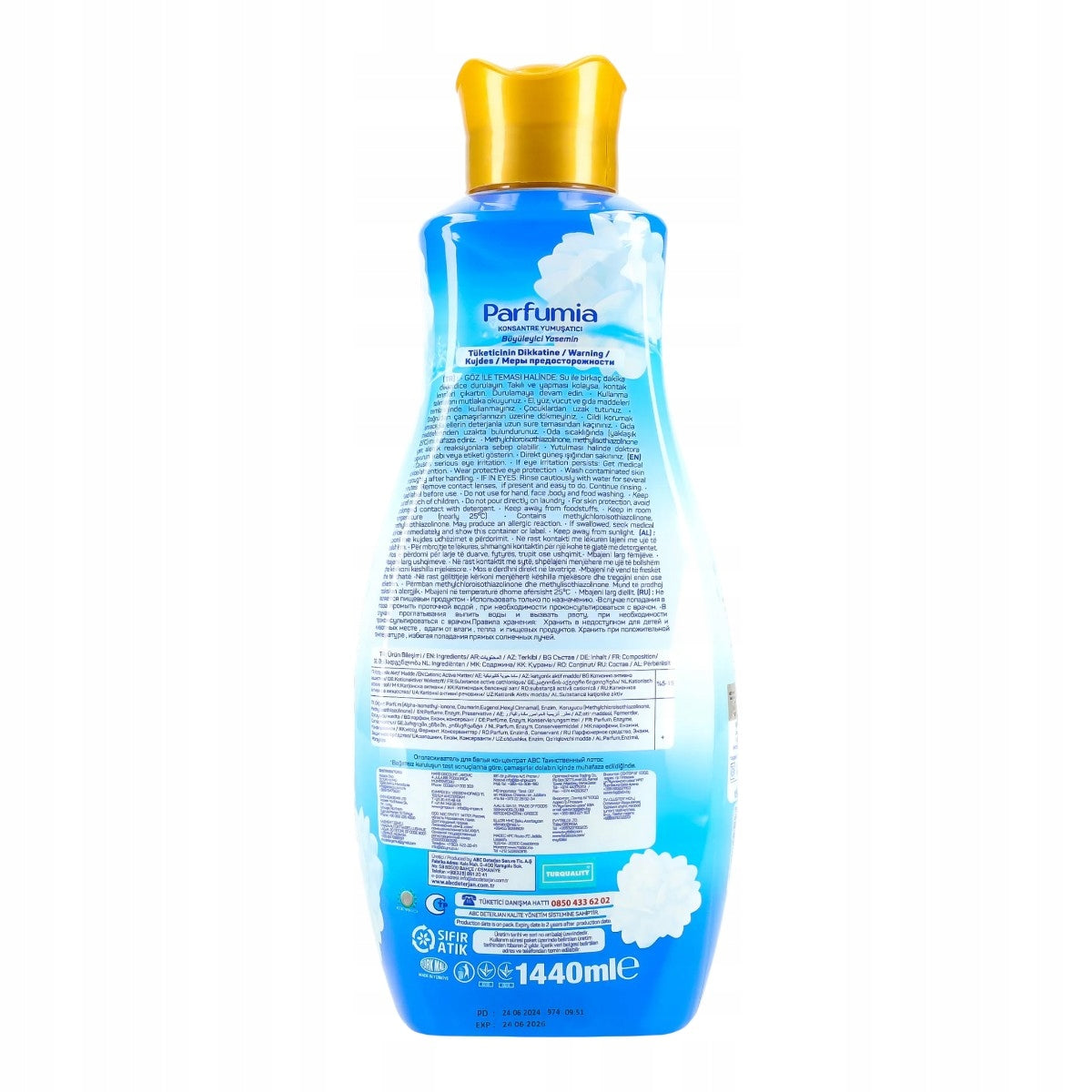 Płyn do Płukania Tkanin ABC - Parfumia Jaśmin1,44L 60 prań