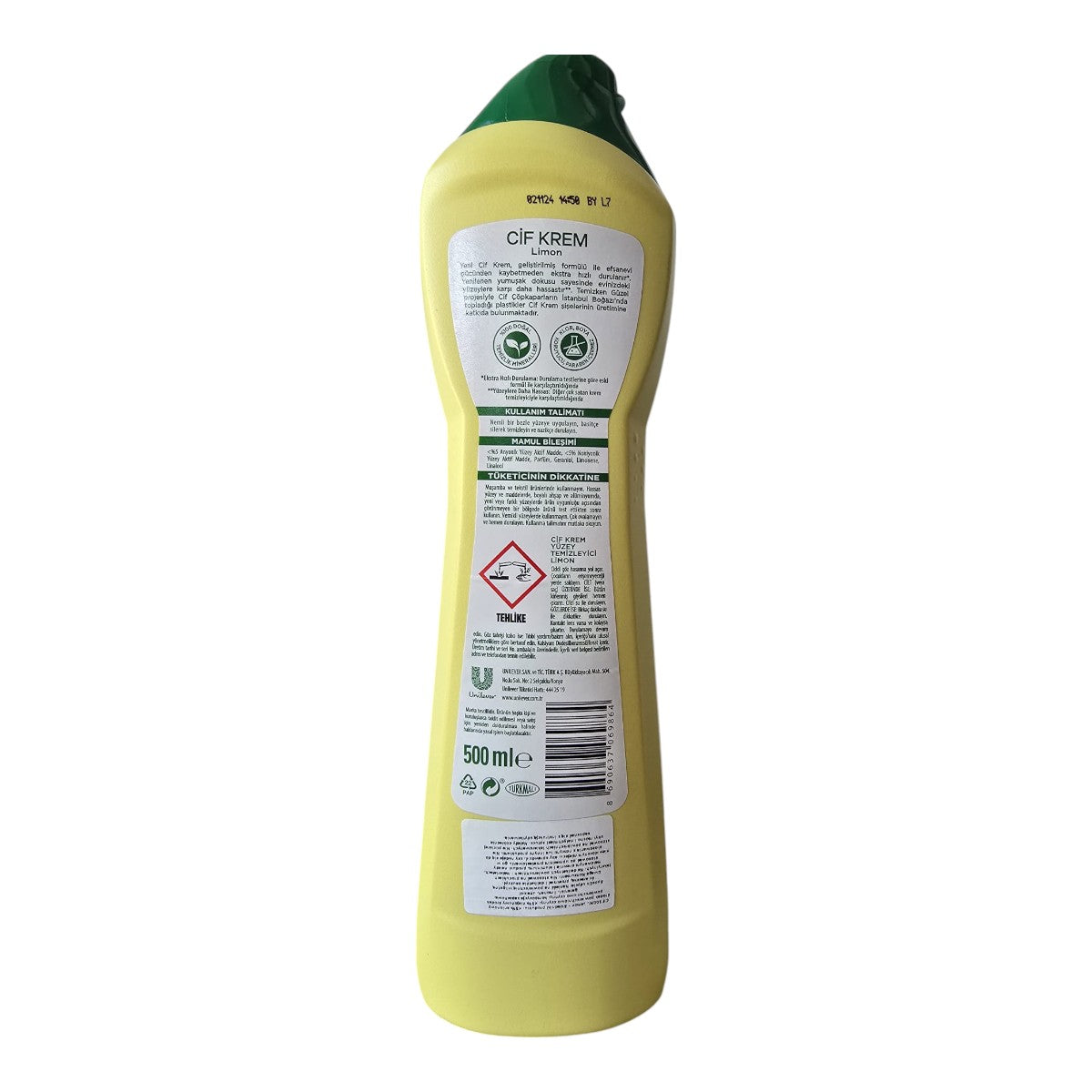 Mleczko do czyszczenia CIF Cleanboost uniwersalne - 10x cytryna 500 ml