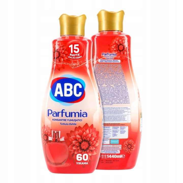 Płyn do Płukania Tkanin ABC - Parfumia Dalia 1,44L 60 prań