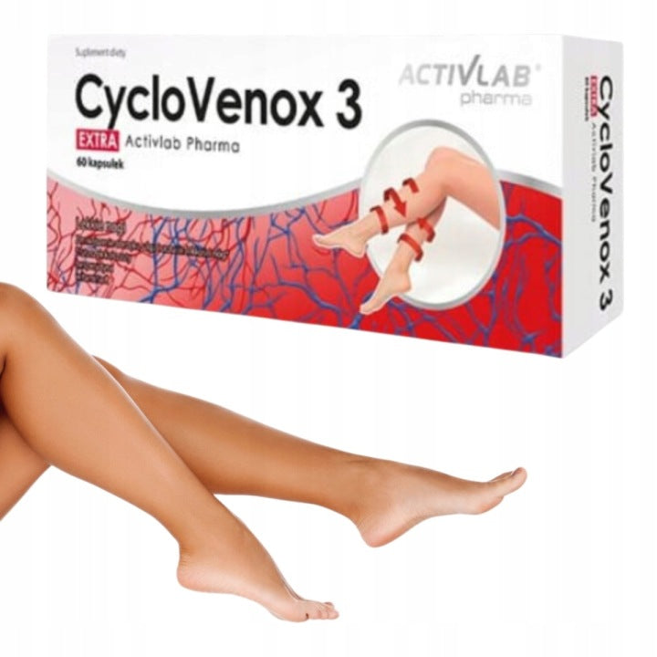 CycloVenox 3 Extra Activlab 60 kaps ciężkie nogi krążenie żylaki zmęczenie