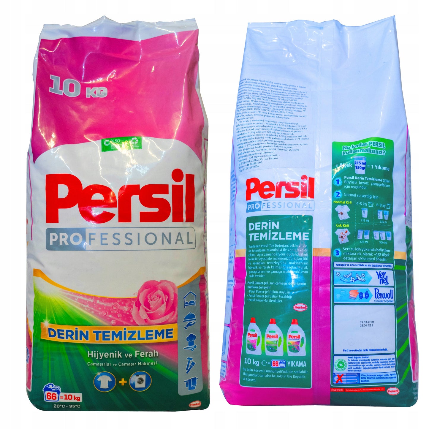 Proszek uniwersalny do prania PERSIL 10 kg zapach różany