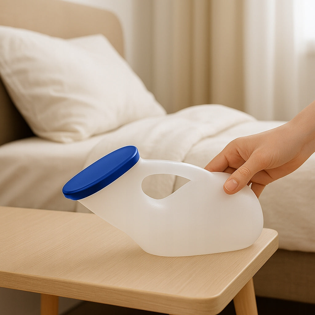 Plastikowy pojemnik na mocz - basen urologiczny kaczka męska EASYFLOW