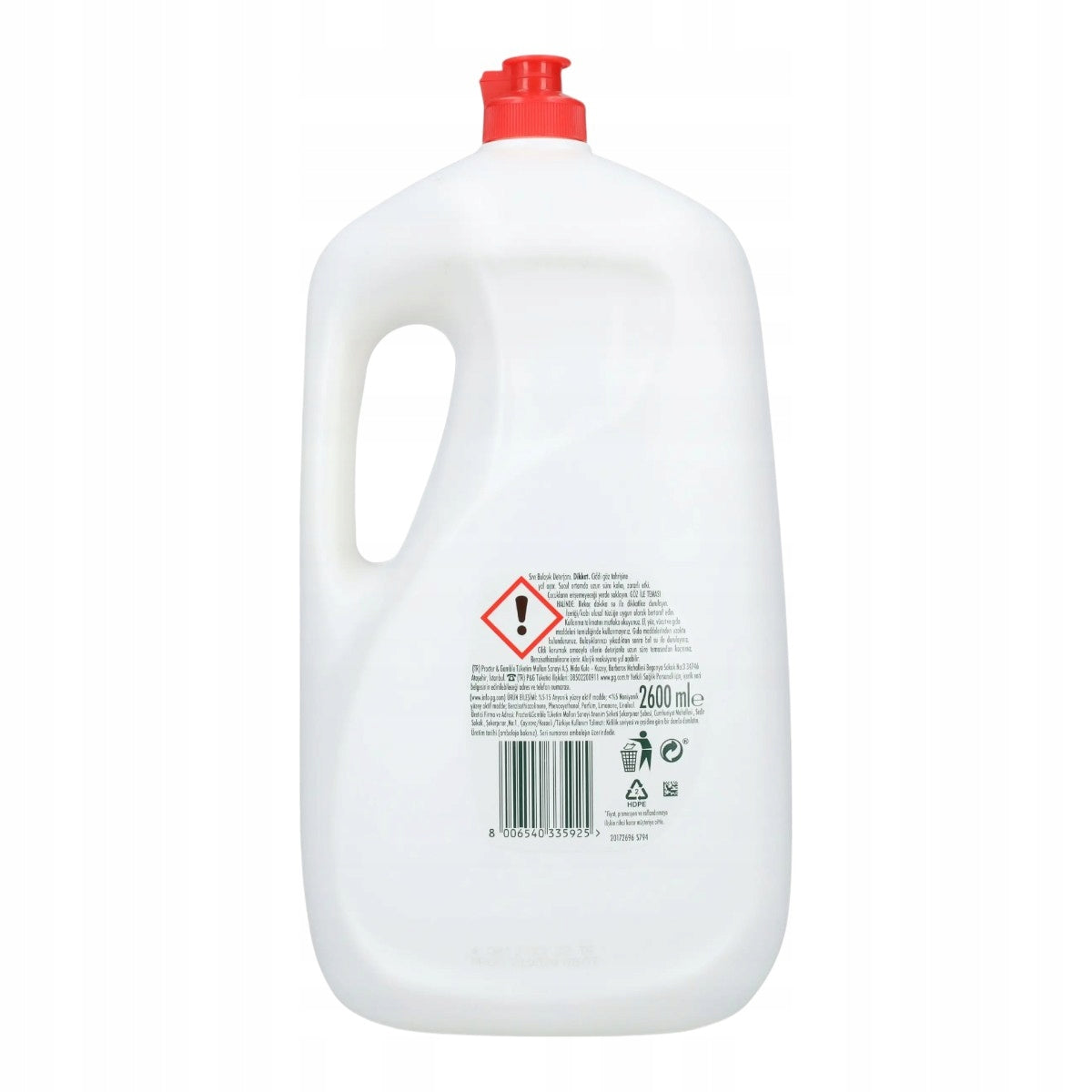 Płyn do mycia naczyń Fairy cytryna zestaw 2 x 2600ml