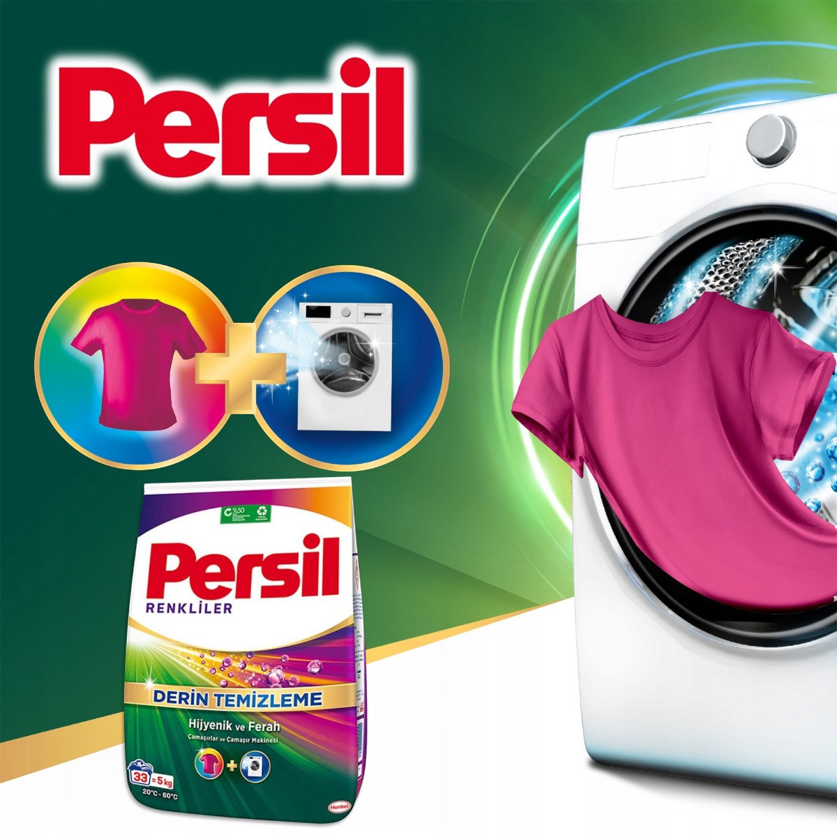 Proszek do prania Persil Deep Clean uniwersalny zestaw 15 kg
