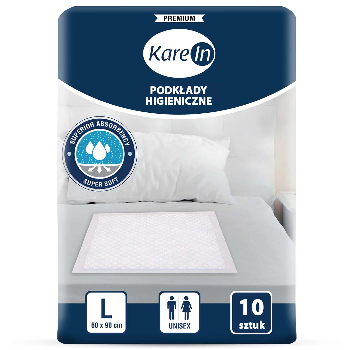 10 sztuk . Podkłady higieniczne dla psów PREMIUM 60-90 cm