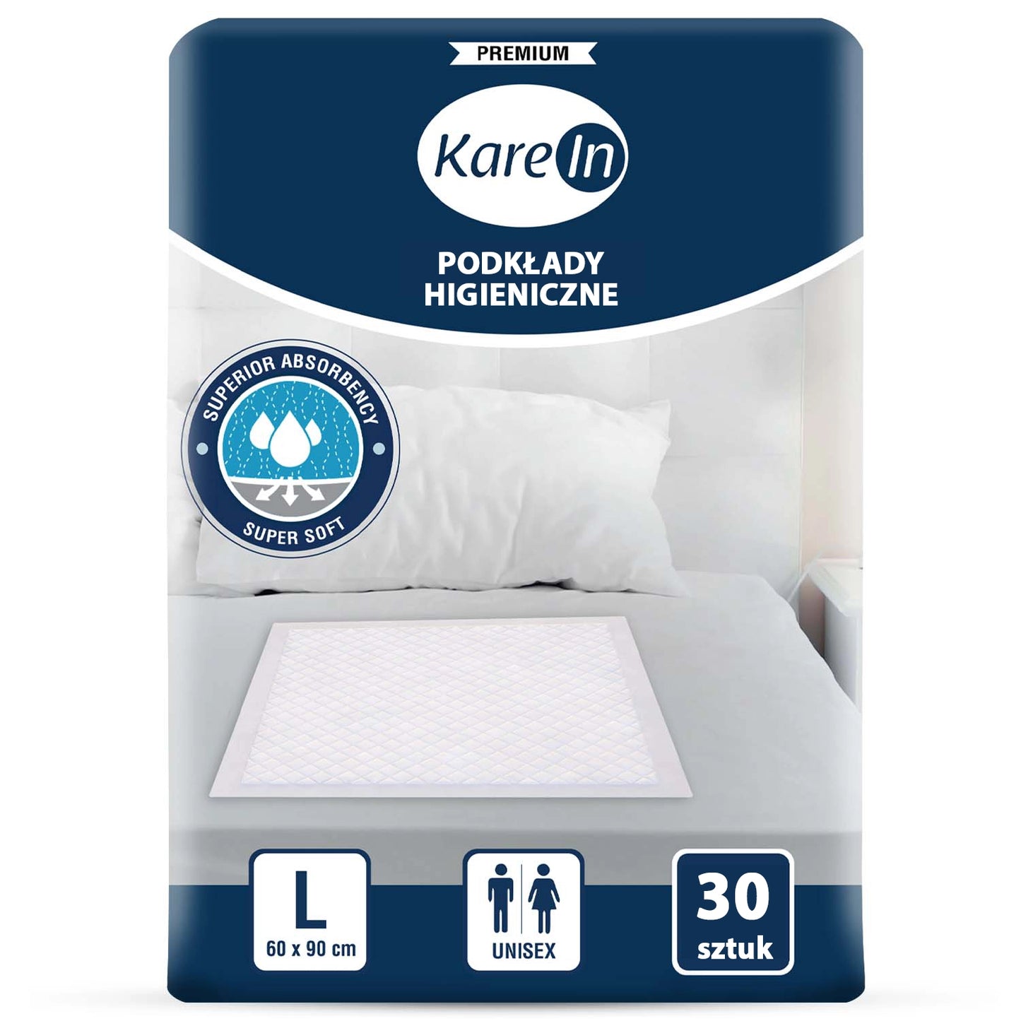 30 sztuk . Podkłady higieniczne dla psów PREMIUM 60-90 cm