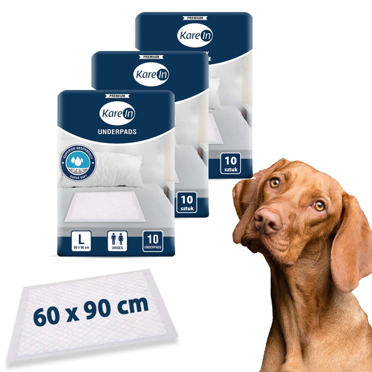 30 sztuk . Podkłady higieniczne dla psów PREMIUM 60-90 cm