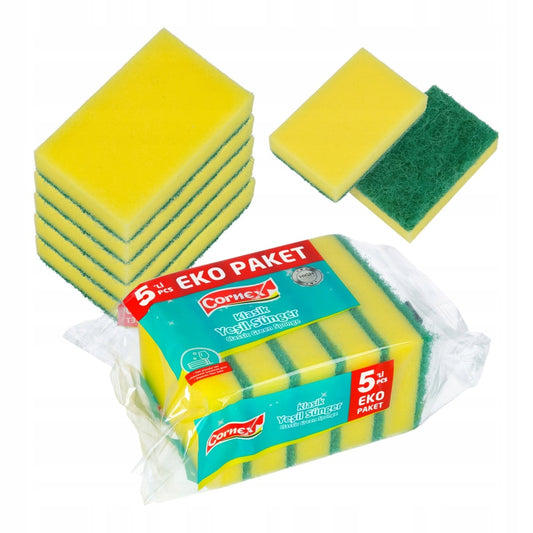 Gąbki do mycia naczyń Cornex 5 szt
