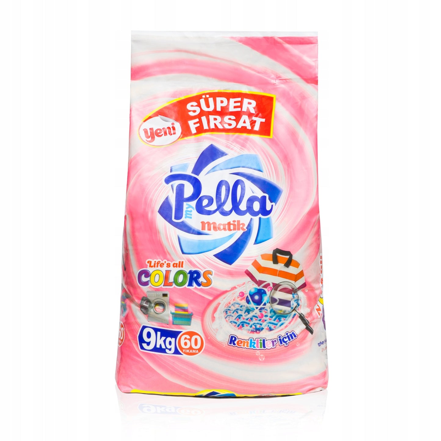 Proszek do prania kolorów My Pella Matik 9kg 60 prań