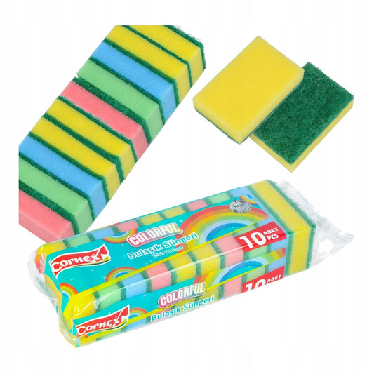 Gąbki do mycia naczyń Cornex 10 szt