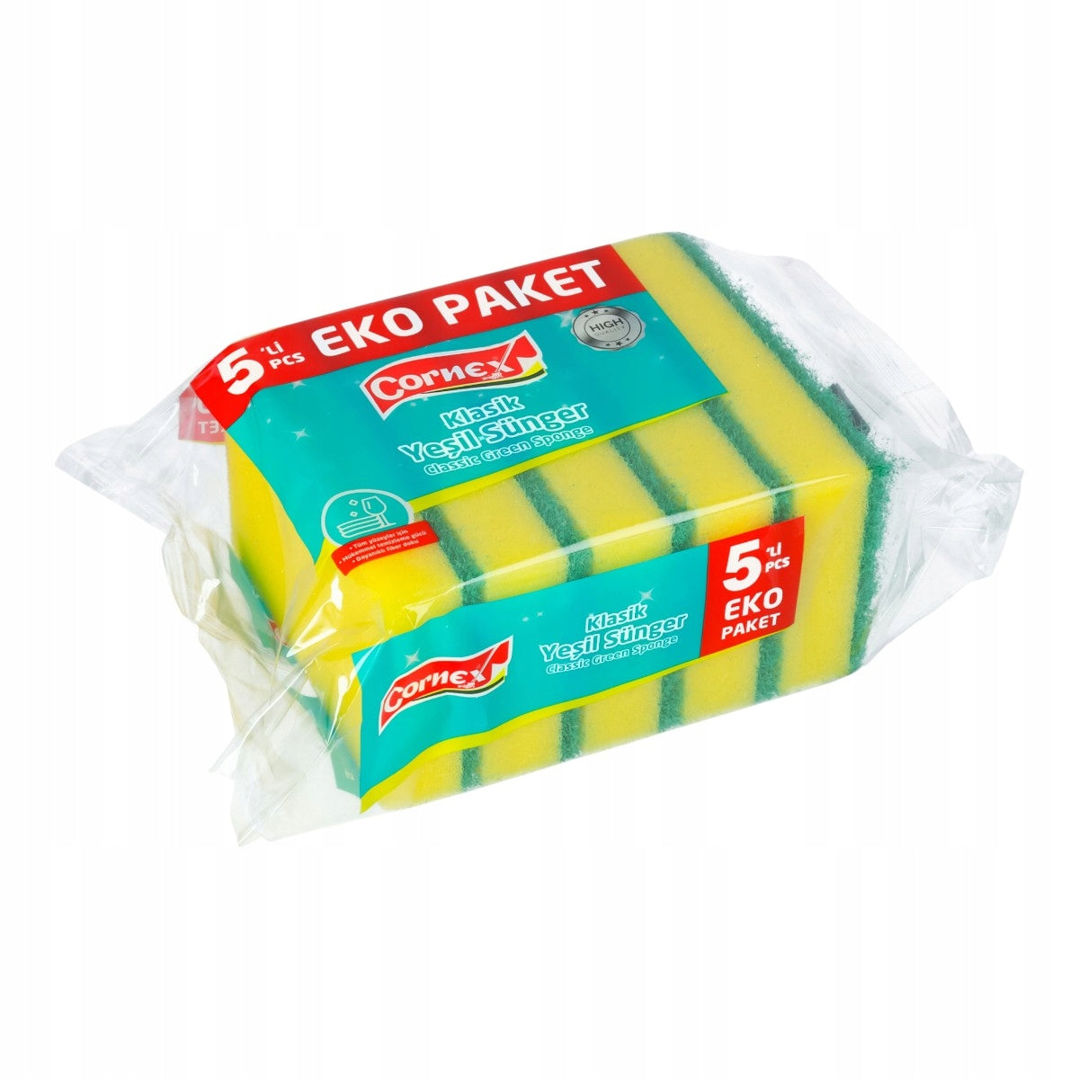 Gąbki do mycia naczyń Cornex 5 szt