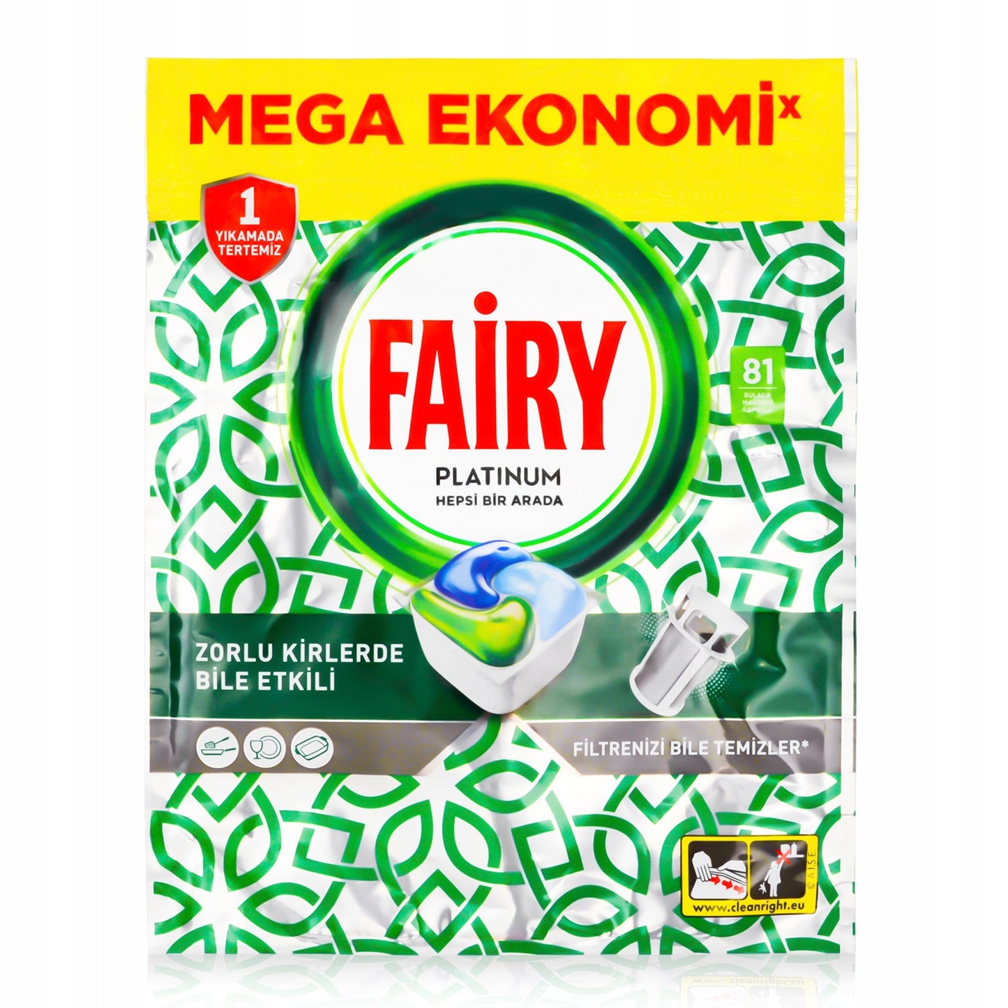 Kapsułki do zmywarki Fairy Platinum 81 szt