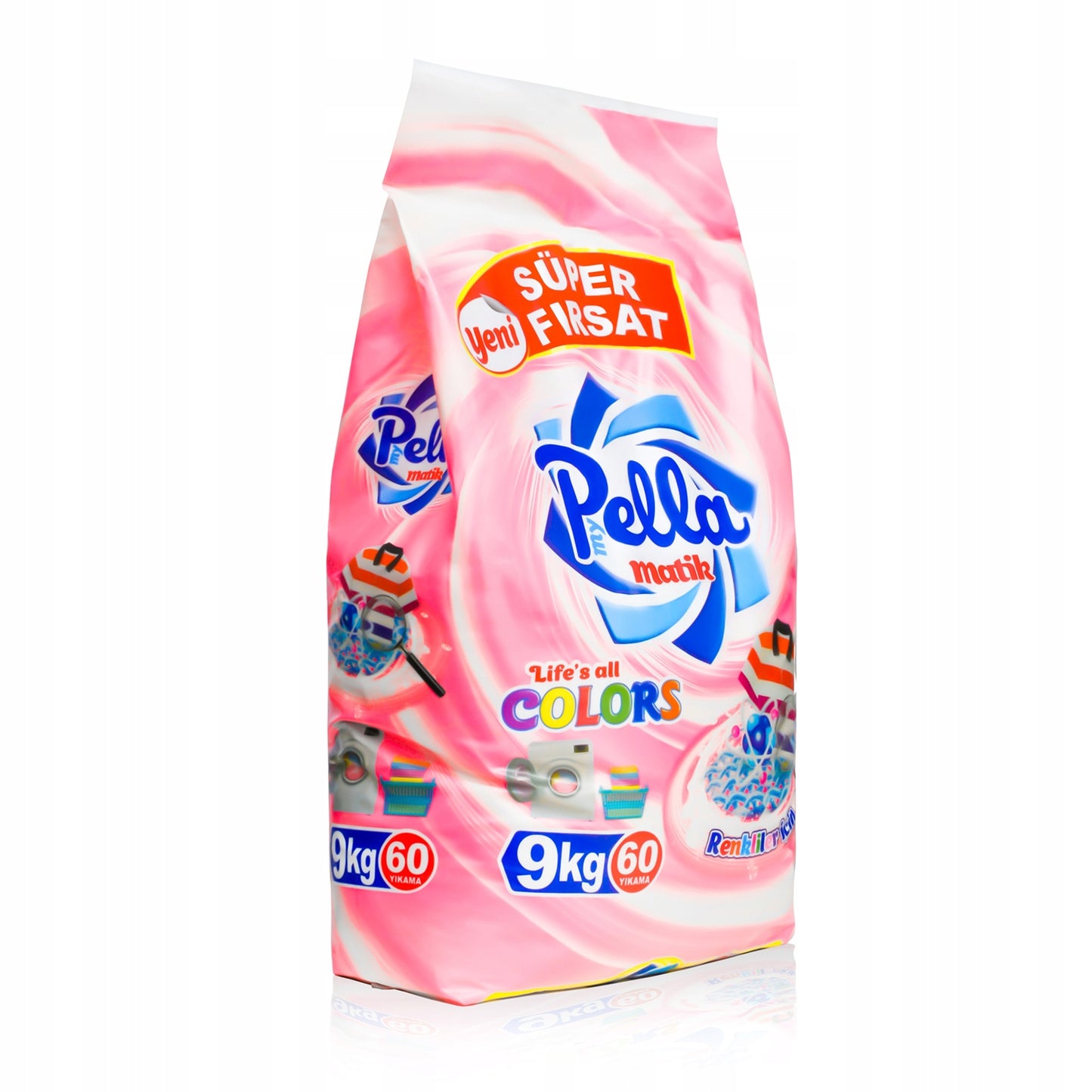 Proszek do prania kolorów My Pella Matik 9kg 60 prań