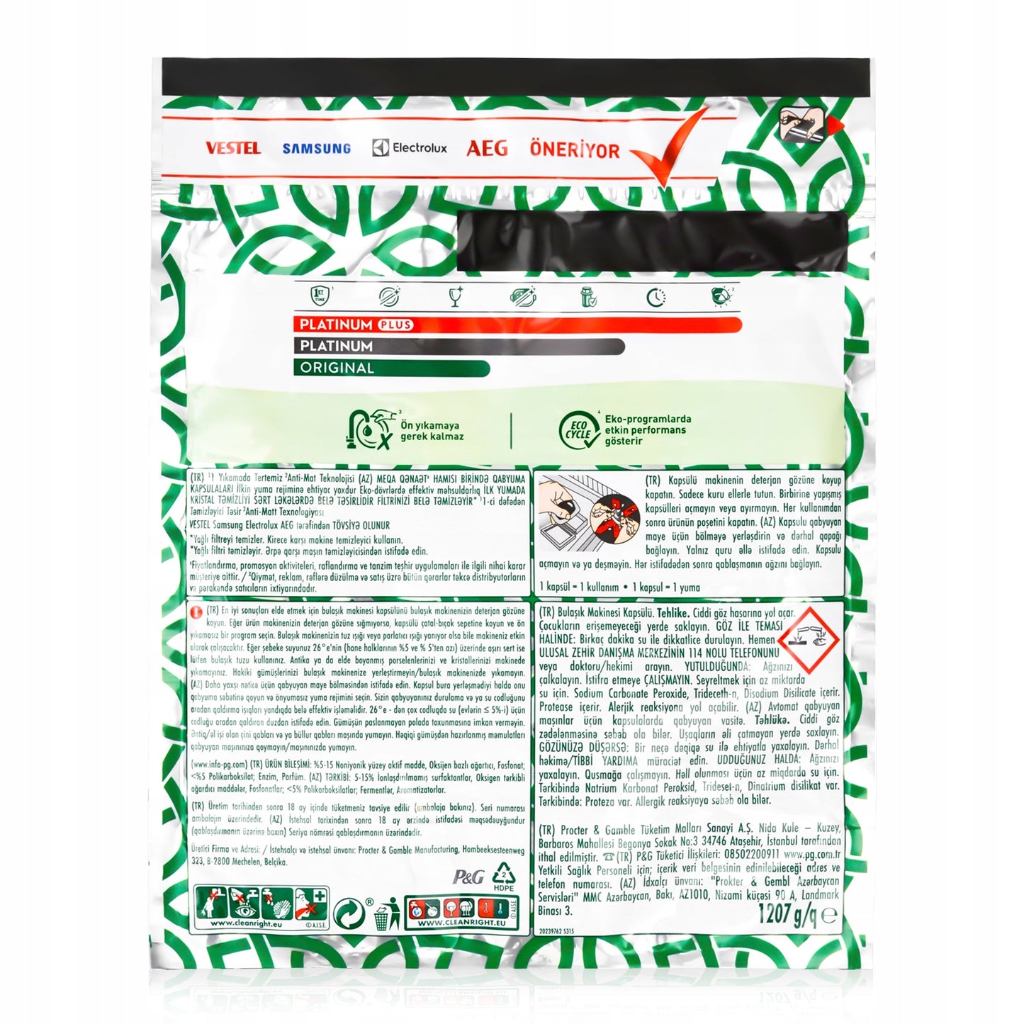 Kapsułki do zmywarki Fairy Platinum 81 szt