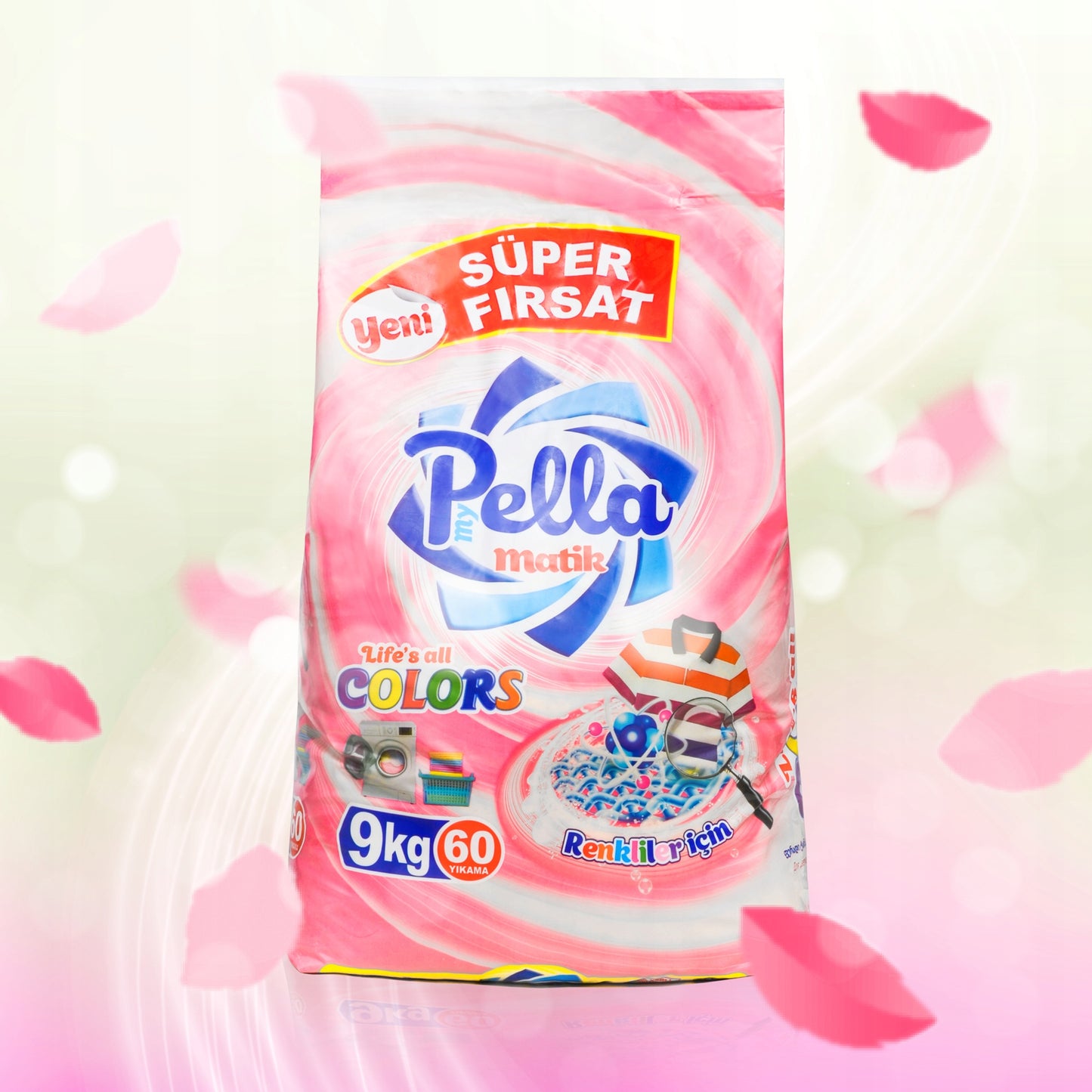 Proszek do prania kolorów My Pella Matik 9kg 60 prań