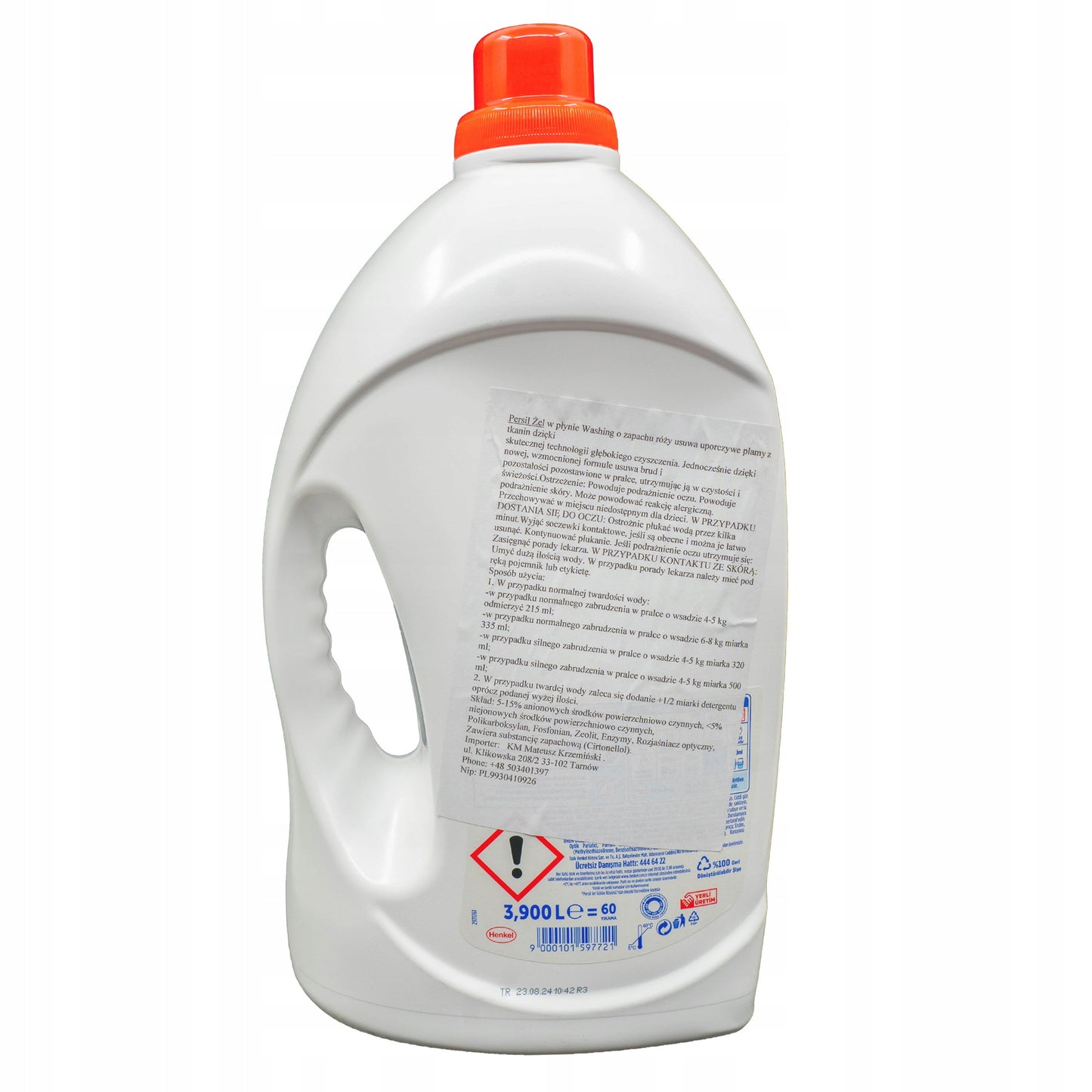 Żel do prania białego Persil Deep Clean 3,9 l różany