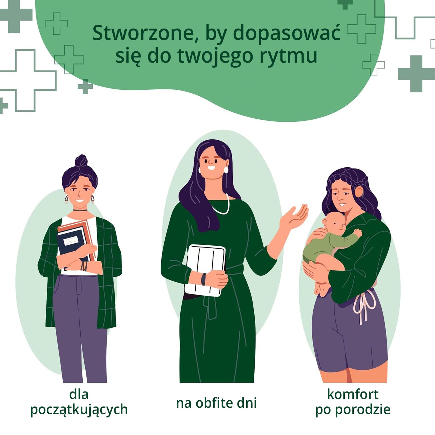 10 szt. - Nocne majtki chłonne menstruacyjne antybakteryjne dla kobiet - EVEREVE