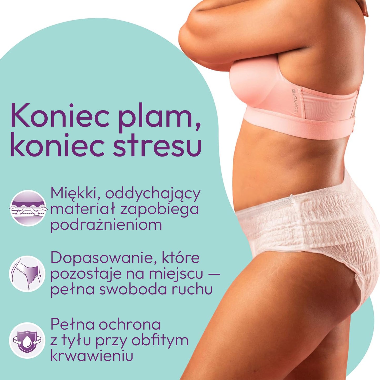 10 szt. - Majtki chłonne menstruacyjne dla Kobiet  - EVEREVE