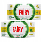 Duże Nawilżane Chusteczki do czyszczenia Fairy Lemon - 2x uniwersalne 100 szt.