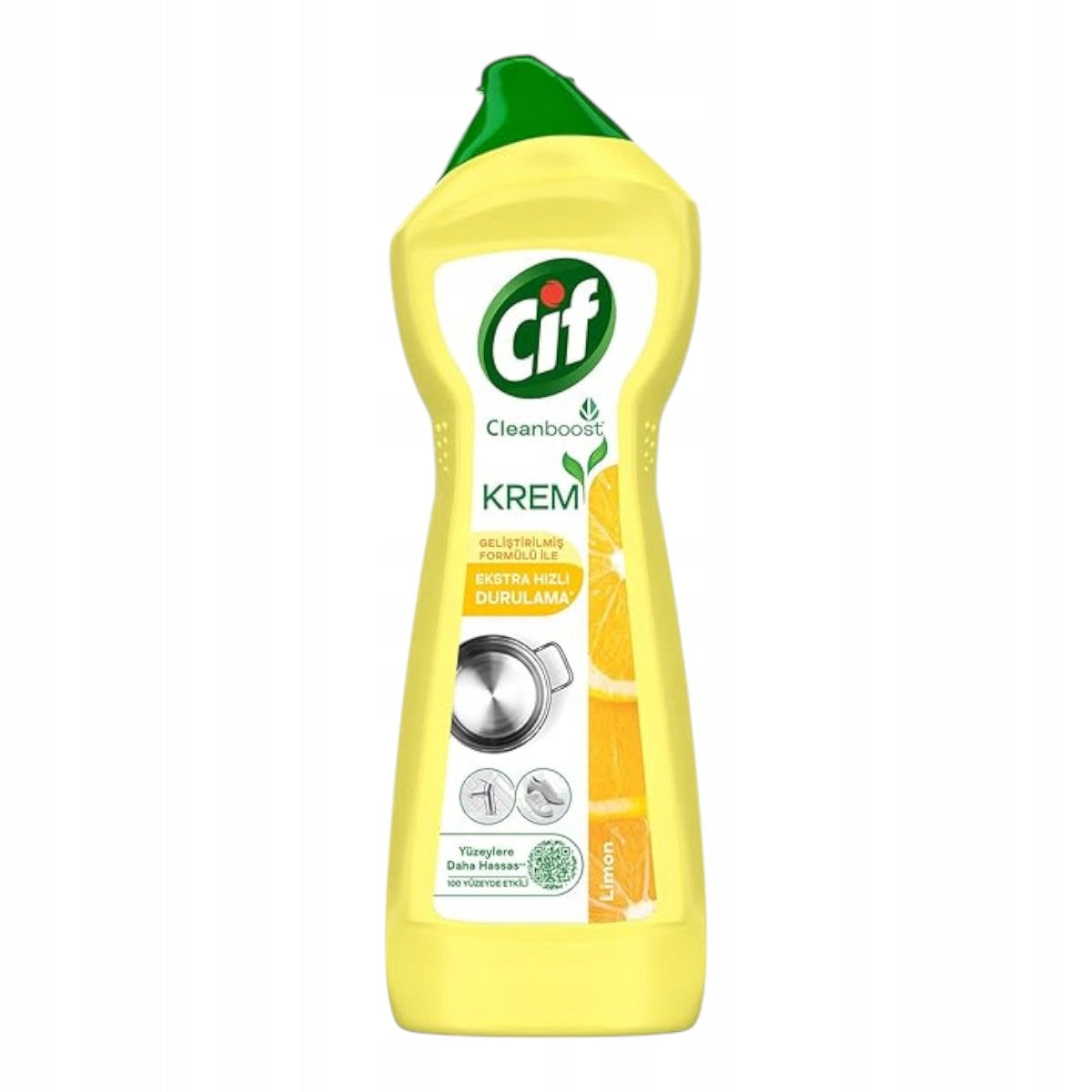 Mleczko do czyszczenia CIF Cleanboost uniwersalne - 10x cytryna 500 ml