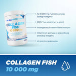 ALLNUTRITION Collagen Fish 10000 mg Witamina C Kwas Hialuronowy 480 g Pomarańcza