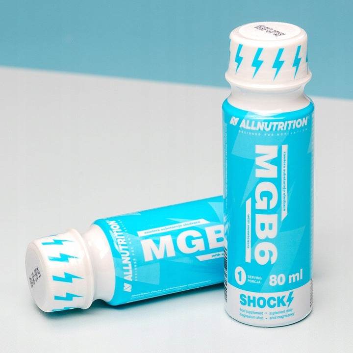 ALLNUTRITION MGB6 SHOCK SHOT Magnez B6 B12 80ml Energia zmęczenie skupienie