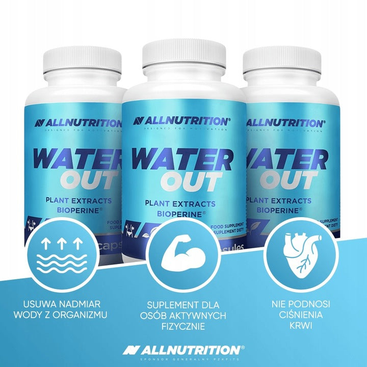 ALLNUTRITION WATER OUT 120 kaps. na zatrzymanie wody Oczyszczanie Detox