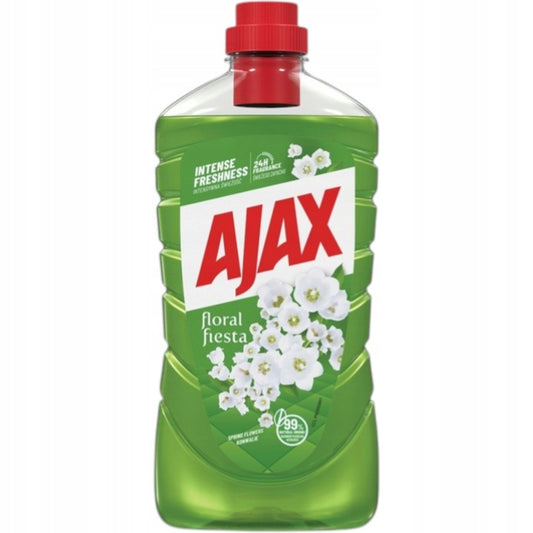Ajax Płyn do Mycia Podłóg Konwalia 1L uniwersalny Bez Smug 24h Zapachu