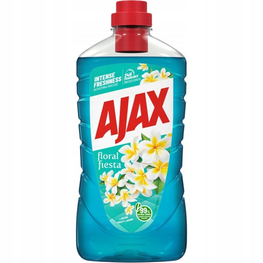 Ajax Płyn do Mycia Podłóg Kwiat laguny 1L Bez Smug 24h Zapachu