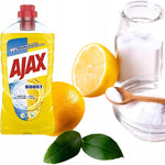 Ajax Płyn do Mycia Podłóg boost cytryna soda 1L Bez Smug 24h Zapachu