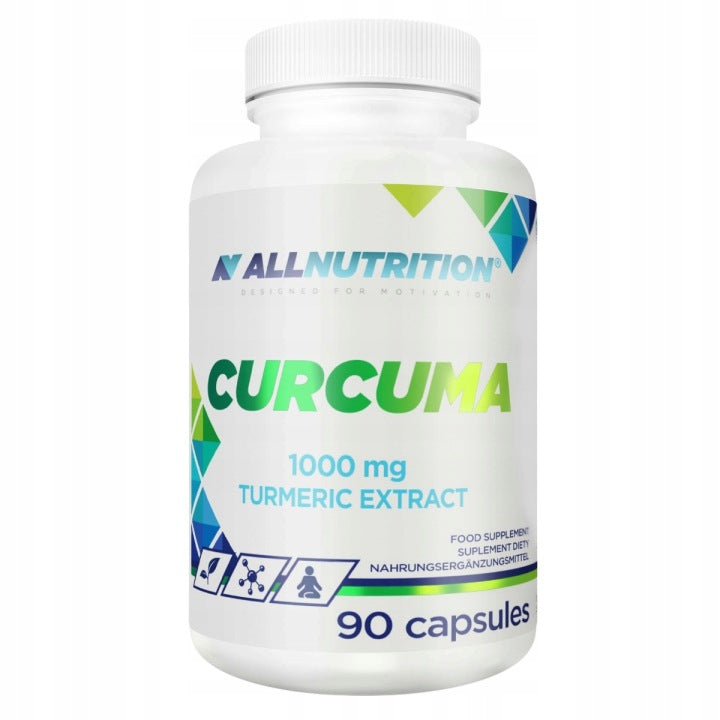 AllNutrition Curcuma 1000mg 90 kaps. Kurkuma Stawy Odporność Wątroba