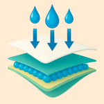 10 szt. - Nocne majtki chłonne menstruacyjne dla kobiet organiczna bawełna - EVEREVE