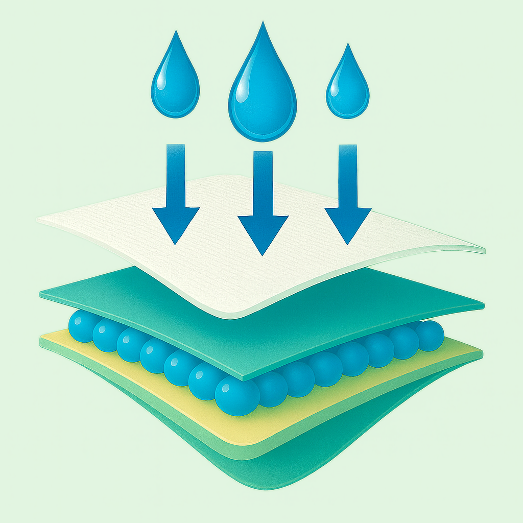 10 szt. - Nocne majtki chłonne menstruacyjne antybakteryjne dla kobiet - EVEREVE