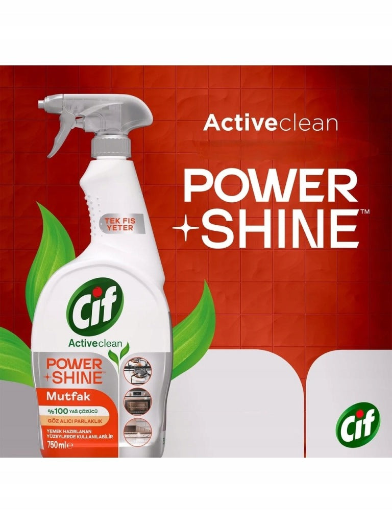 Cif Power & Shine Kuchnia spray odtłuszczacz 750 ml do kuchni skuteczny