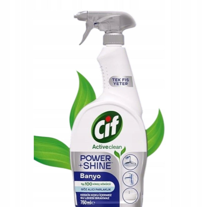 Cif Power & Shine Łazienka spray na kamień 750 ml do łazienki skuteczny