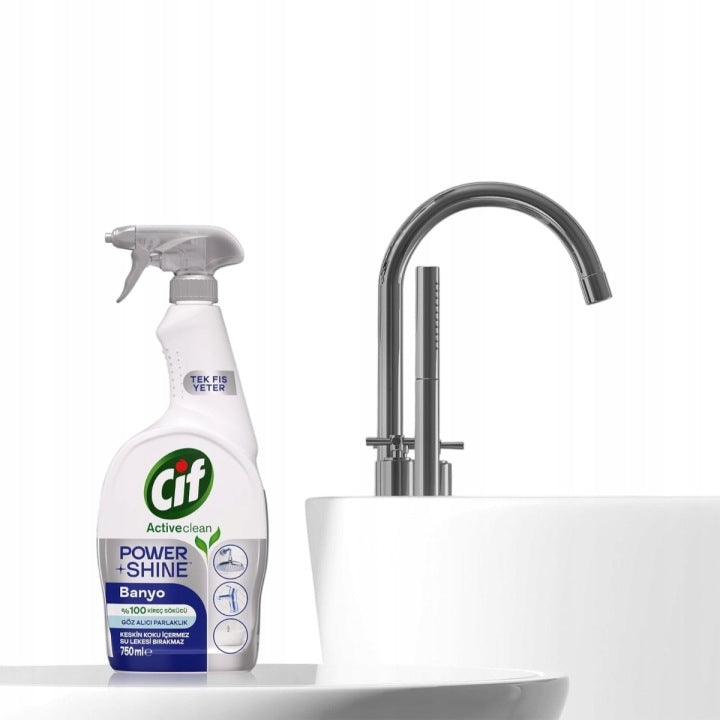 Cif Power & Shine Łazienka spray na kamień 750 ml do łazienki skuteczny