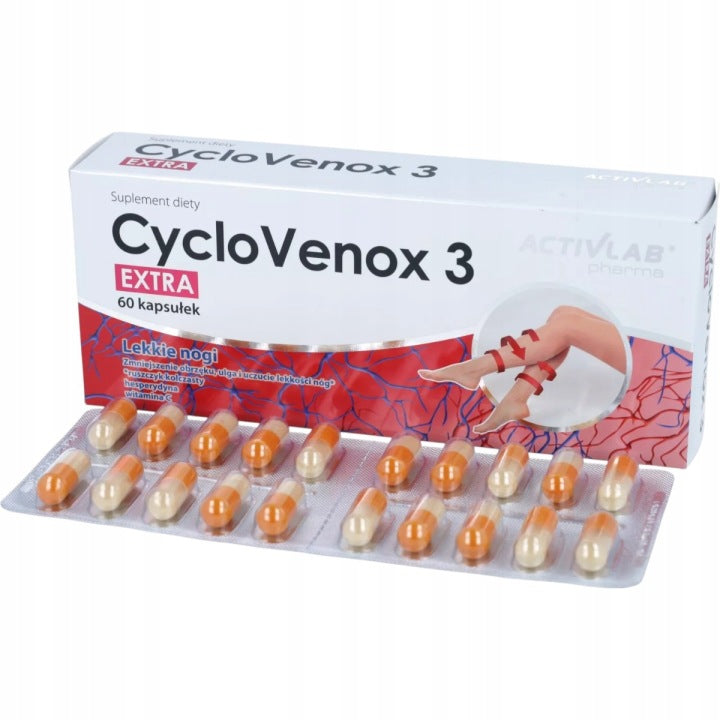CycloVenox 3 Extra Activlab 60 kaps ciężkie nogi krążenie żylaki zmęczenie