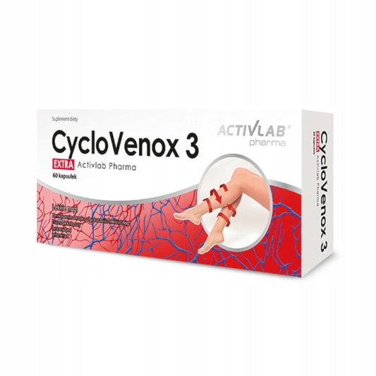 CycloVenox 3 Extra Activlab 60 kaps ciężkie nogi krążenie żylaki zmęczenie