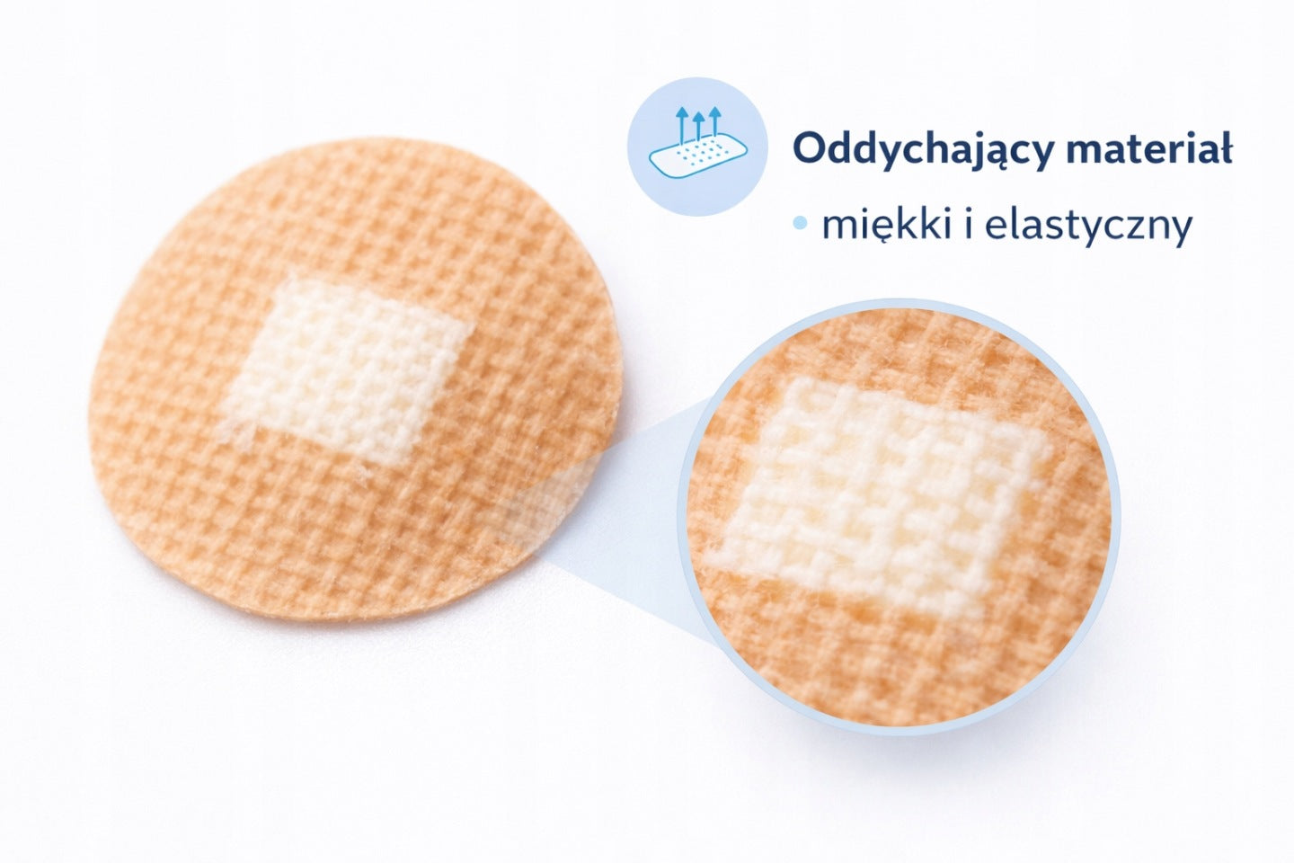 EASYFLOW Plastry okrągłe punktowe cieliste na znamiona, pieprze 100szt