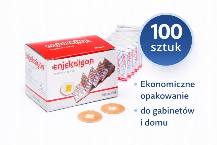 EASYFLOW Plastry okrągłe punktowe cieliste na znamiona, pieprze 100szt