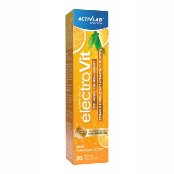 ElectroVit Activlab elektrolity 20 tabl musujących pomarańcza nawodnienie