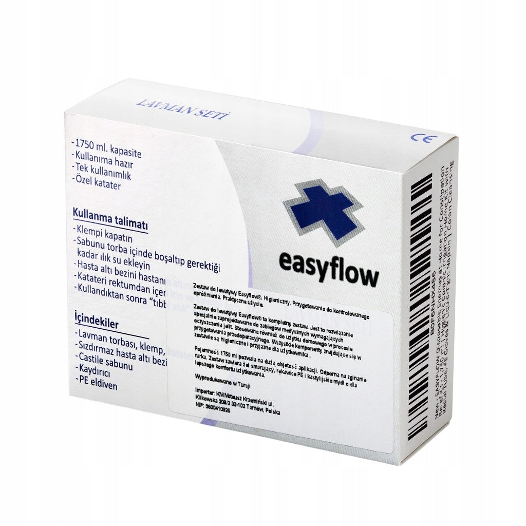 Higieniczny zestaw do lewatywy EASYFLOW