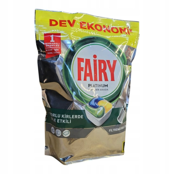 Kapsułki do zmywarki Fairy Platinum megapaka 72 szt cytryna tłuszcz brud