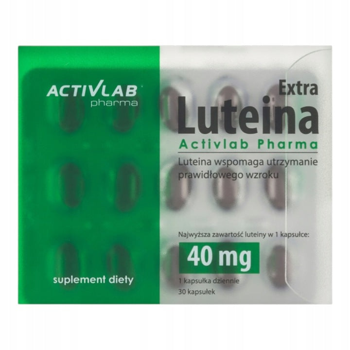 Luteina Extra Activlab Pharma 40 mg 30 kapsułek luteina wzrok ochrona oczu