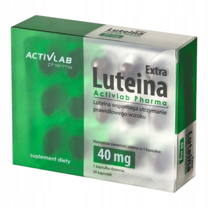 Luteina Extra Activlab Pharma 40 mg 30 kapsułek luteina wzrok ochrona oczu