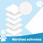 Maty Podkłady higieniczne chłonne dla psa 60x90 cm do nauki sikania 30 szt