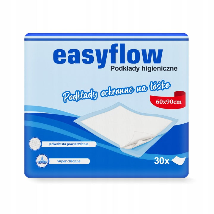Podkłady higieniczne Easyflow 60x90 cm 30szt Chłonne Dla dzieci