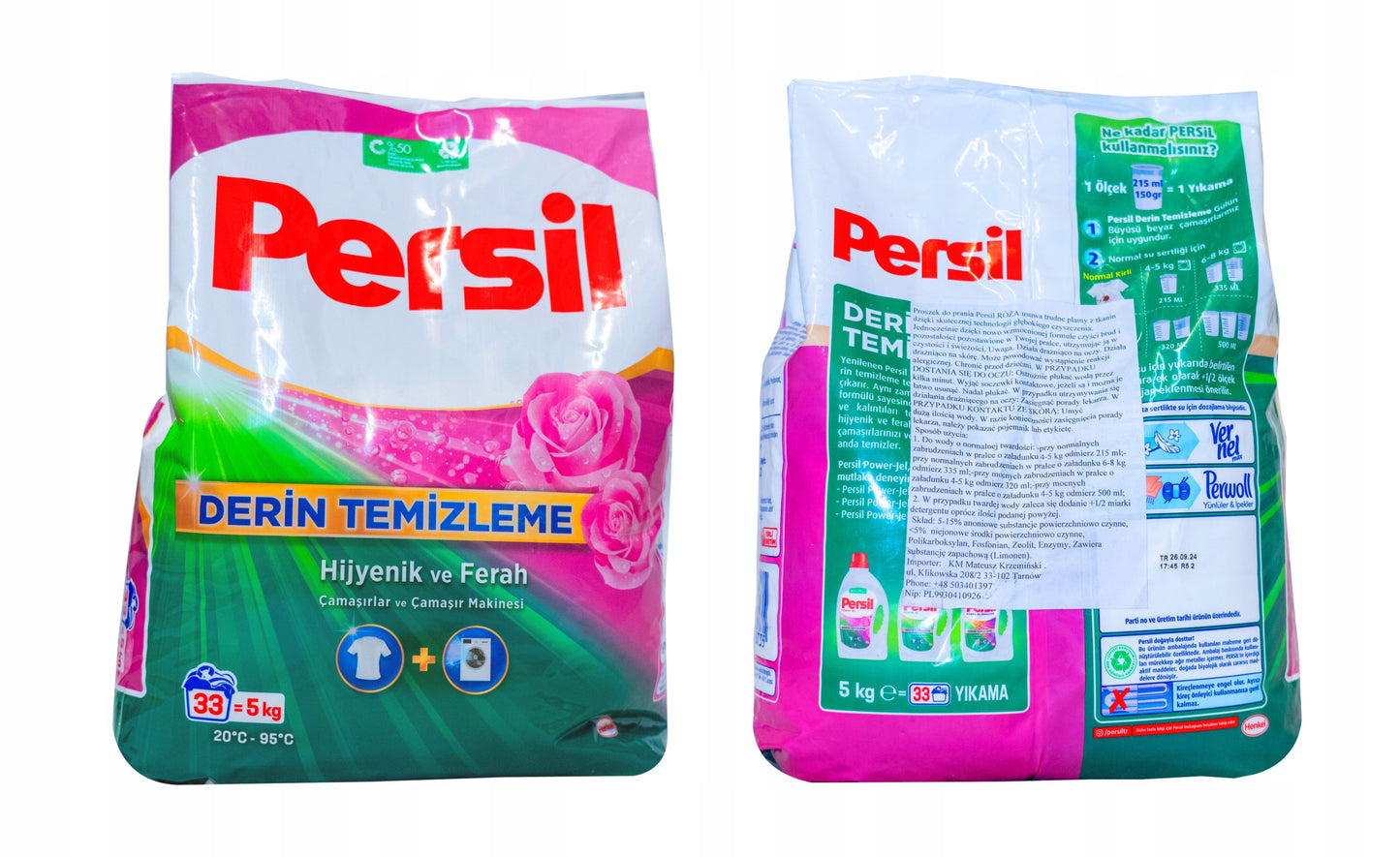Proszek do Prania Białego Persil Deep Clean Zapachowy Różany 5 kg
