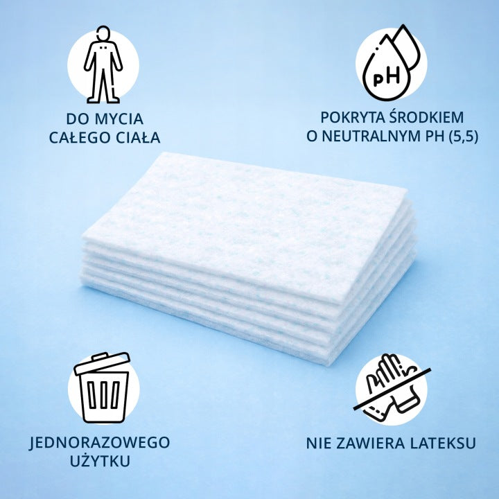 SINMED Myjka jednorazowa do mycia chorych ścierka nasączona mydłem 24 szt