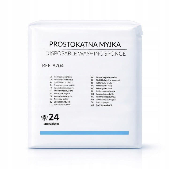 SINMED Myjka jednorazowa do mycia chorych ścierka nasączona mydłem 24 szt
